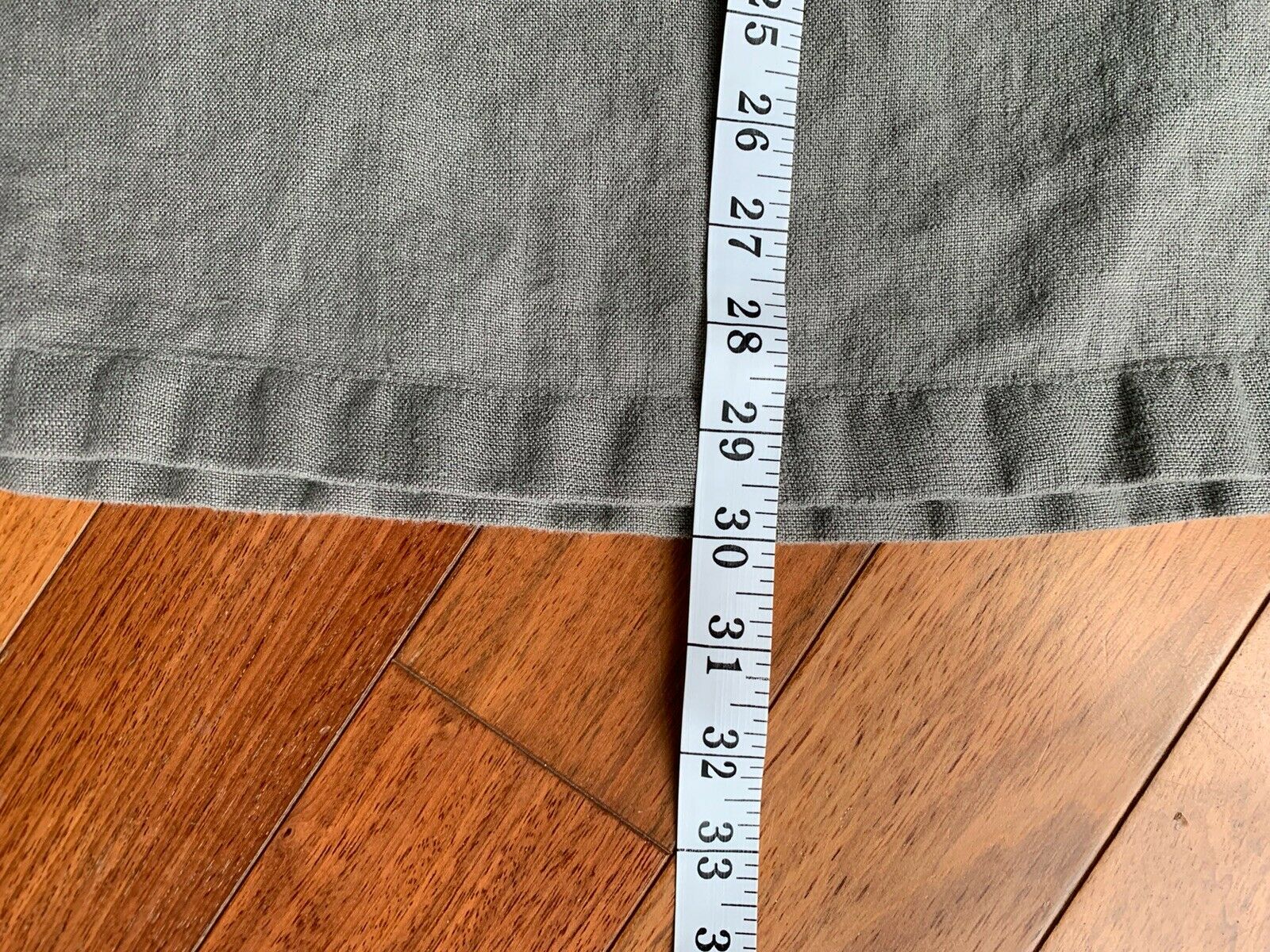 Vintage Y2K 100% Linen Skirt Minimalist Grey Midi w/ Pockets Banana Republic 8 M - Fresh Stock Dated February 2026