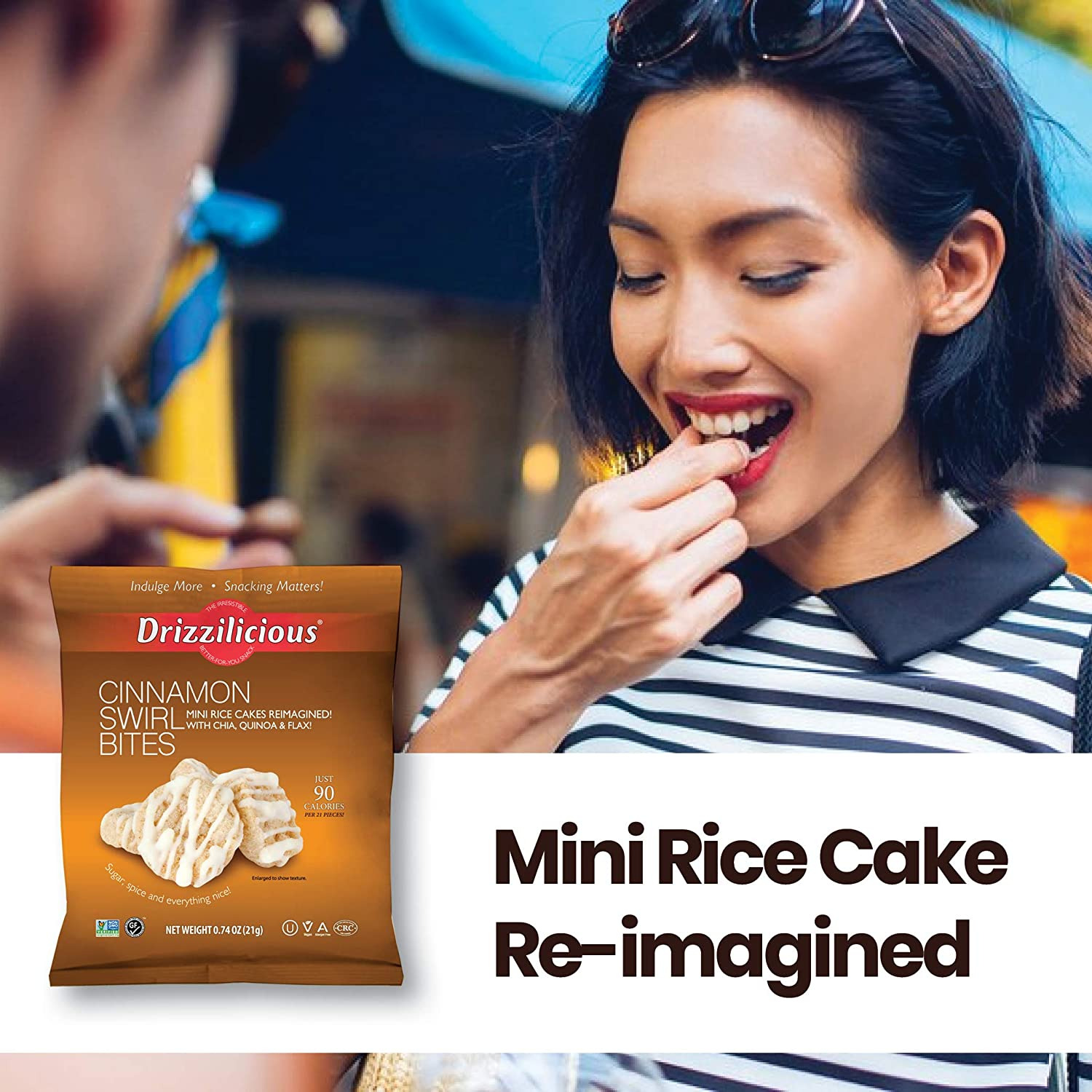 Drizzilicious - Cinnamon Swirl (10 Pack, .74Oz) - Fresh Stock Dated February 2026