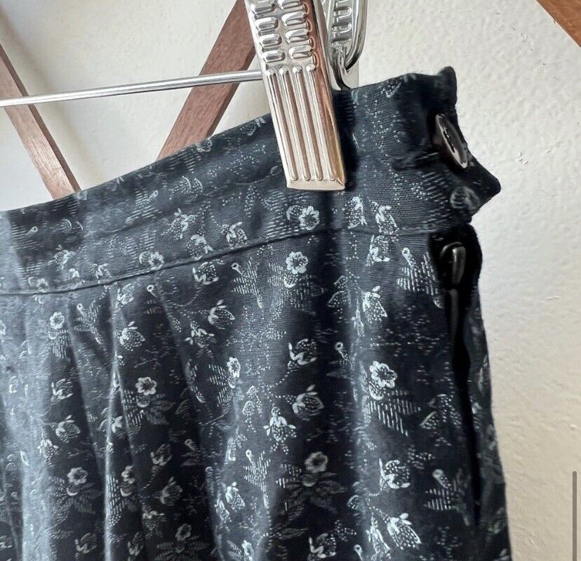 Vtg Handmade Cottagecore Floral Prairie Skirt Midi Pleated Gunne Sax Style Sz 10 - Fresh Stock Dated March 2026