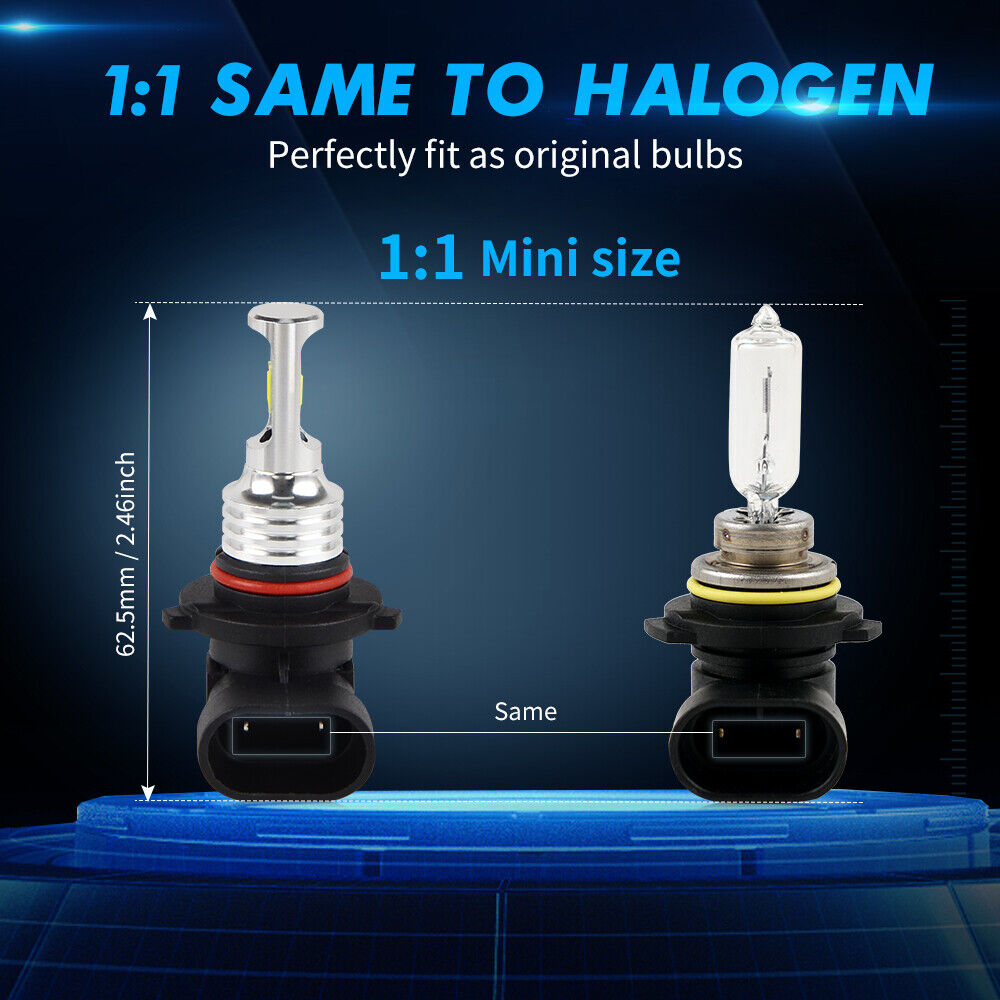 100W 9006 LED Motorcycle Headlights Bulbs For Yamaha # 5YU-84314-00-00 Low Beam - Fresh Stock Dated March 2026