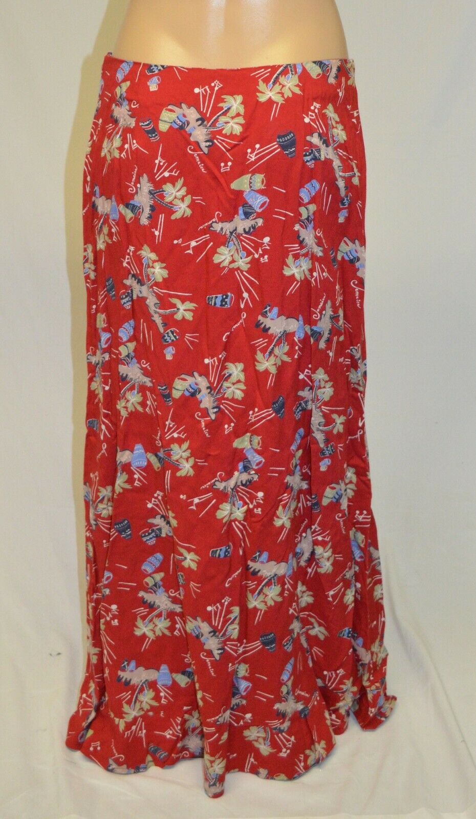 Kendall Creek Collections Vintage 80s 90s Tropical Jamaica Print Skirt size S - Fresh Stock Dated February 2026