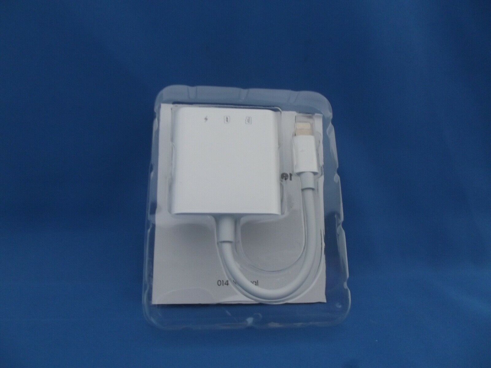 SD Card Reader for iPhone/iPad, Lightning to SD/TF Memory - Fresh Stock Dated February 2026