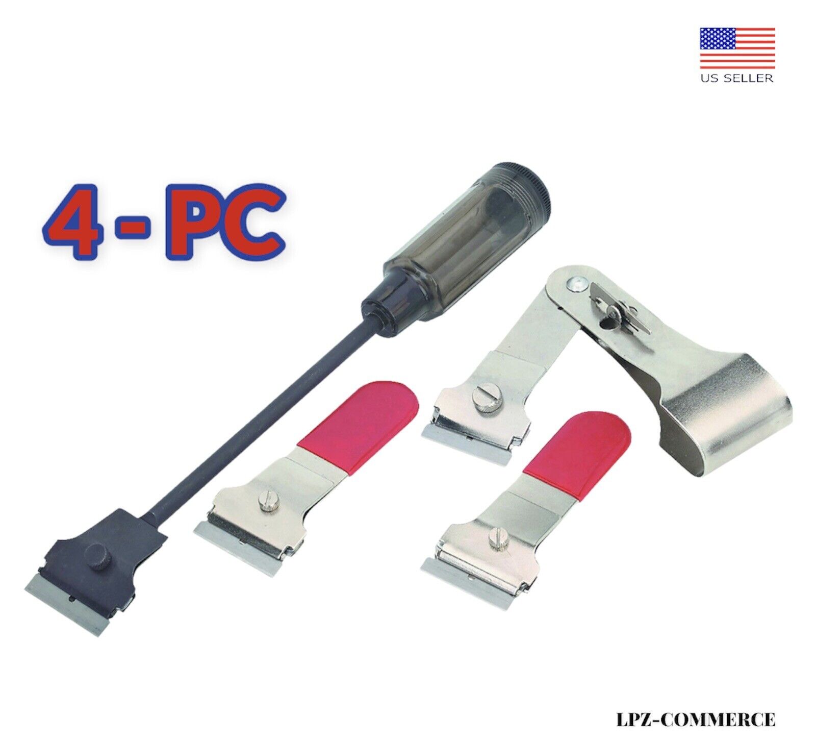 Scraper Set 4 Pc PAINT STICKERS DECALS PREP AND FINISH JOBS SCRAPER SET. NEW🔥 - Fresh Stock Dated February 2026