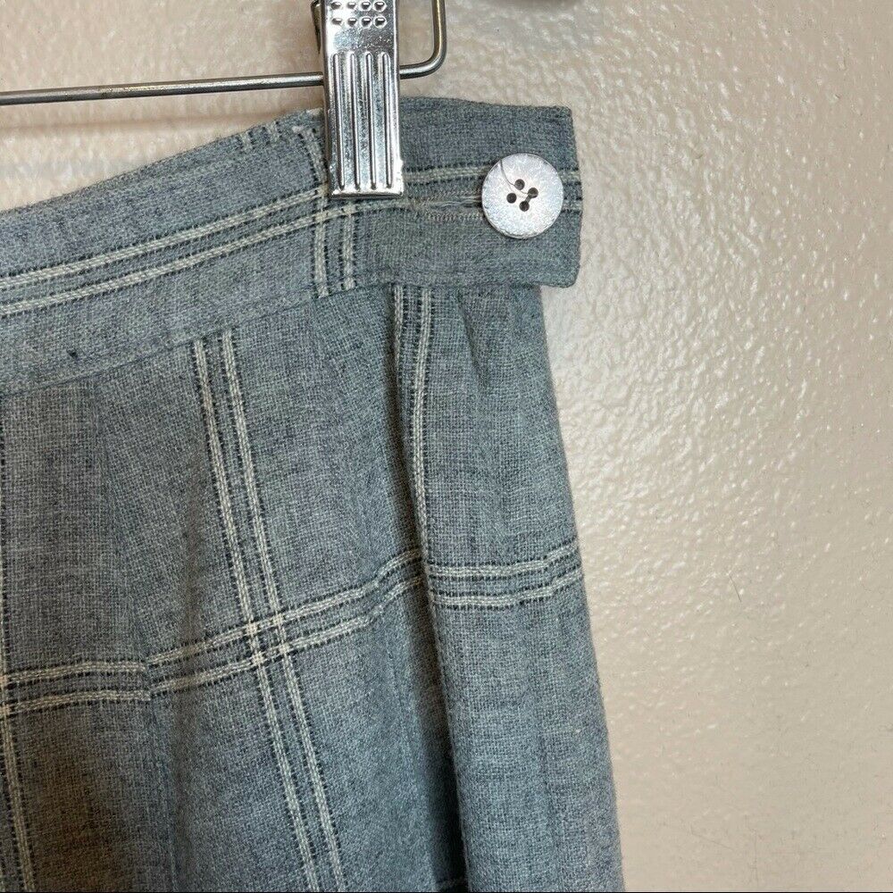 Vintage Miss Pendleton Gray Plaid Wool Skirt - Fresh Stock Dated February 2026