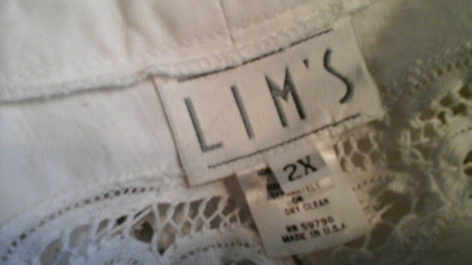 FAB VTG LIM'S PLUS 2X 1X CRISP WHITE BATTENBERG LACE SKIRT 3PC SET GRAND SWEEP - Fresh Stock Dated February 2026