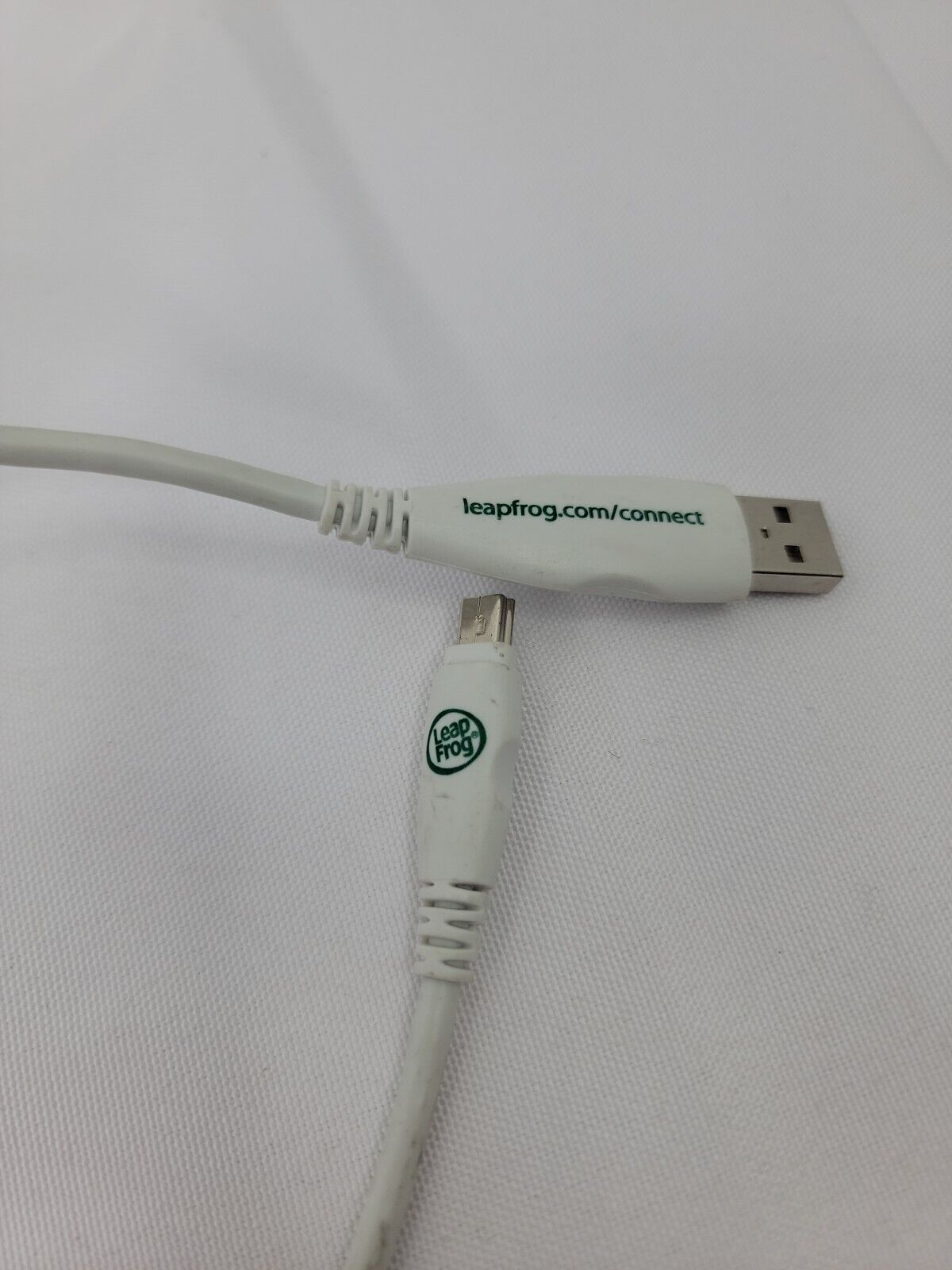 Original LeapFrog LeapPad 1 & 2 USB Sync Data Connect Cable Cord White OEM - Fresh Stock Dated February 2026