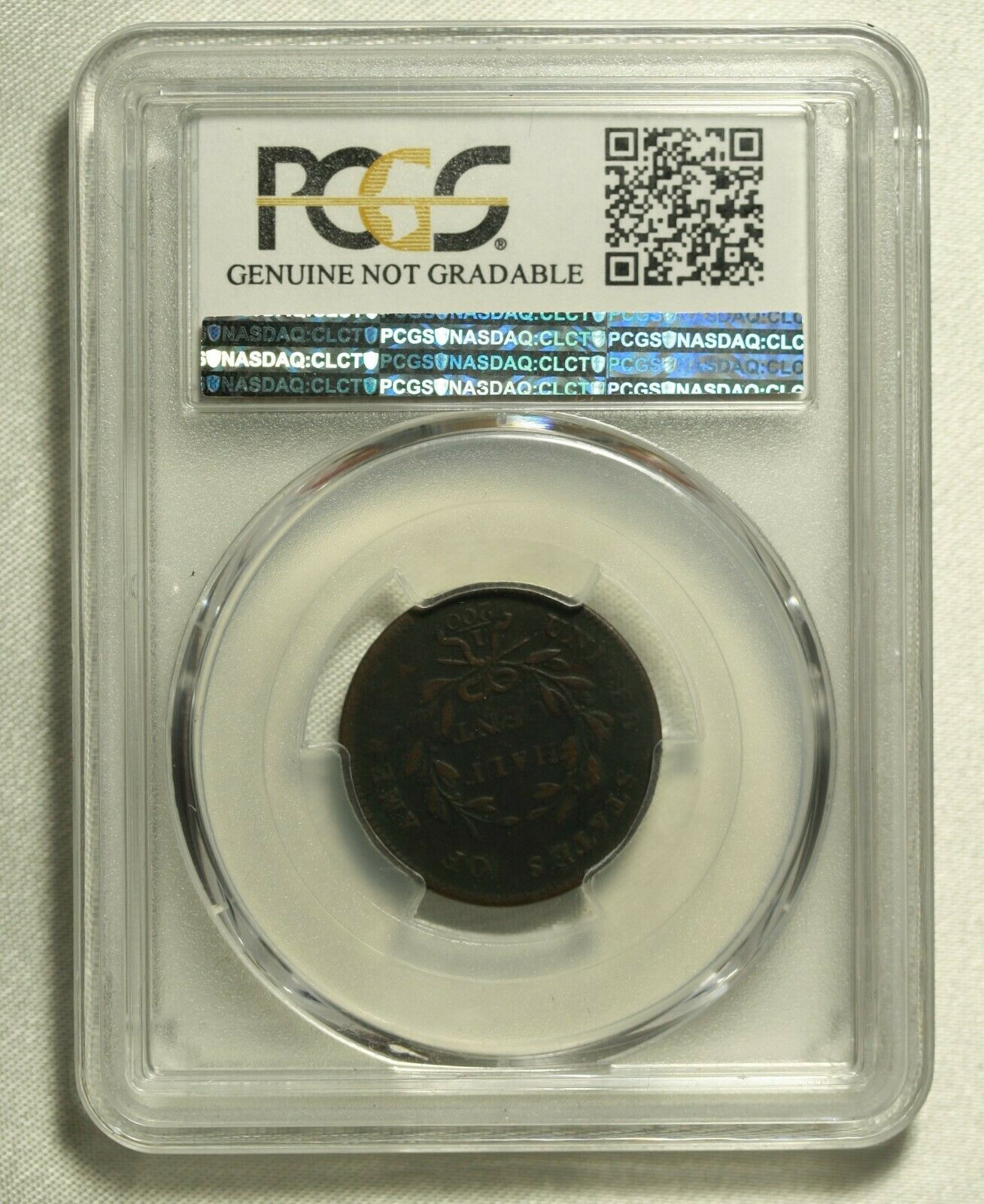 1797 Flowing Hair Half Cent .005 PCGS Very Fine Details. 1 Over 1 - Fresh Stock Dated February 2026