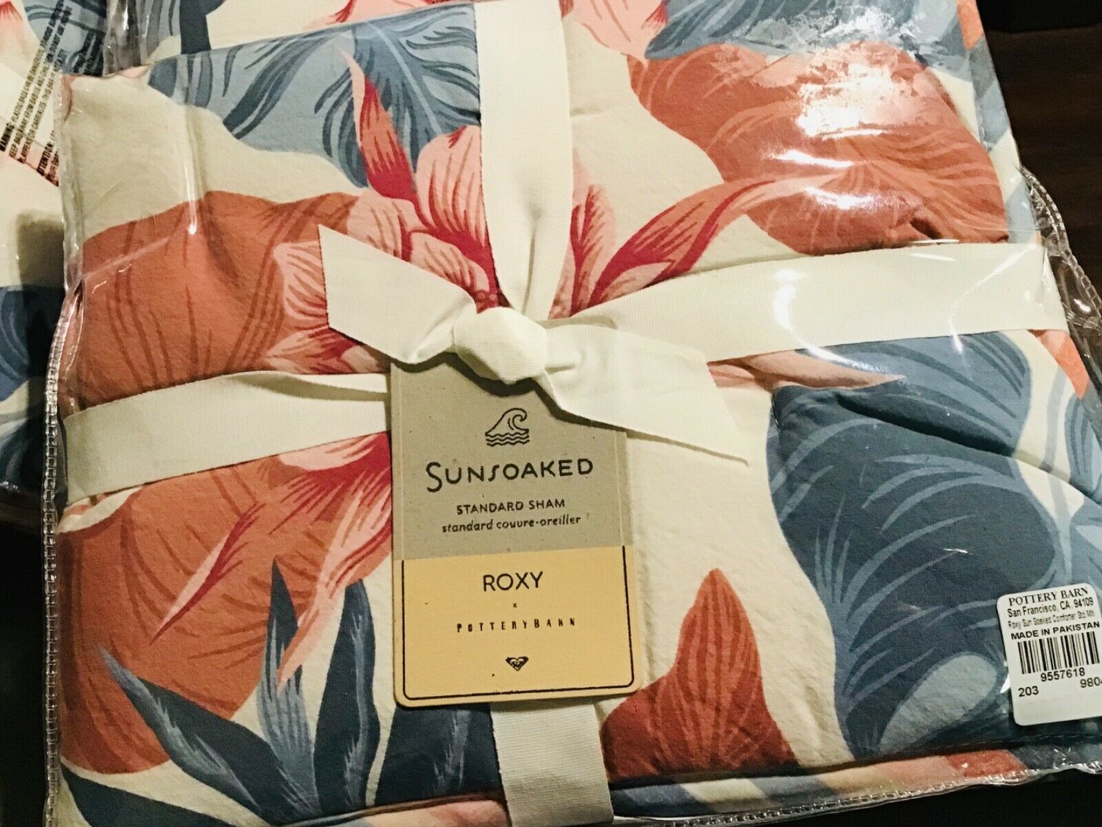 POTTERY BARN SUNSOAKED ROXY PILLOW SHAM STANDARD REVERSIBLE - Fresh Stock Dated December 2025