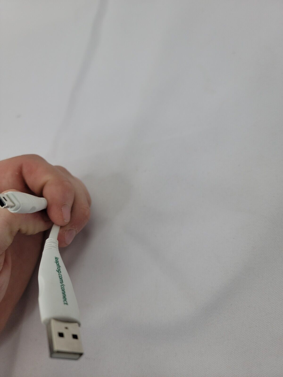 Original LeapFrog LeapPad 1 & 2 USB Sync Data Connect Cable Cord White OEM - Fresh Stock Dated February 2026