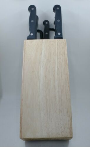 Chicago Cutlery Essentials 13 Piece Black Handle Knife Set W/ Wood Block - Fresh Stock Dated December 2025