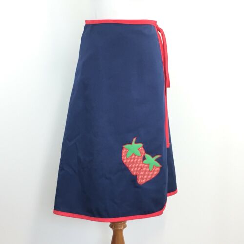 Vtg 70s Wrap Skirt With Strawberries High Waist Fit Great Look Womens Fits S/M - Fresh Stock Dated December 2025