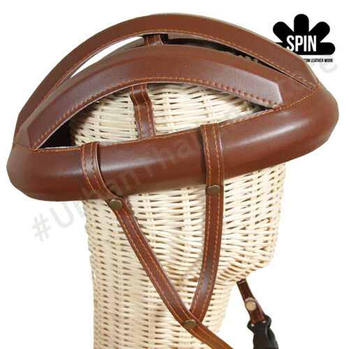 Vintage Cycling Bicycle Helmet Adult L'eroica Retro Classic Commuter Hat Brown - Fresh Stock Dated December 2025