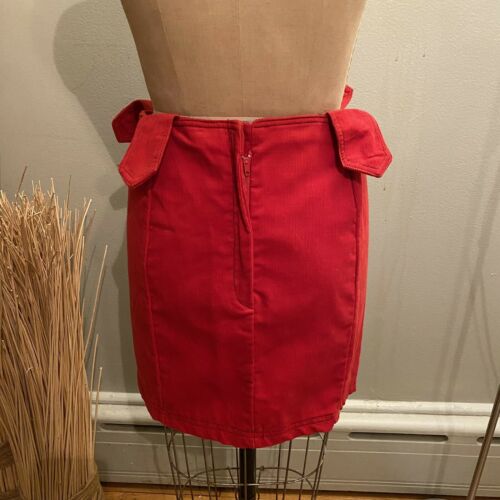 Betsey Johnson vintage 80’s Red Courdoroy Mini Skirt Small - Fresh Stock Dated February 2026