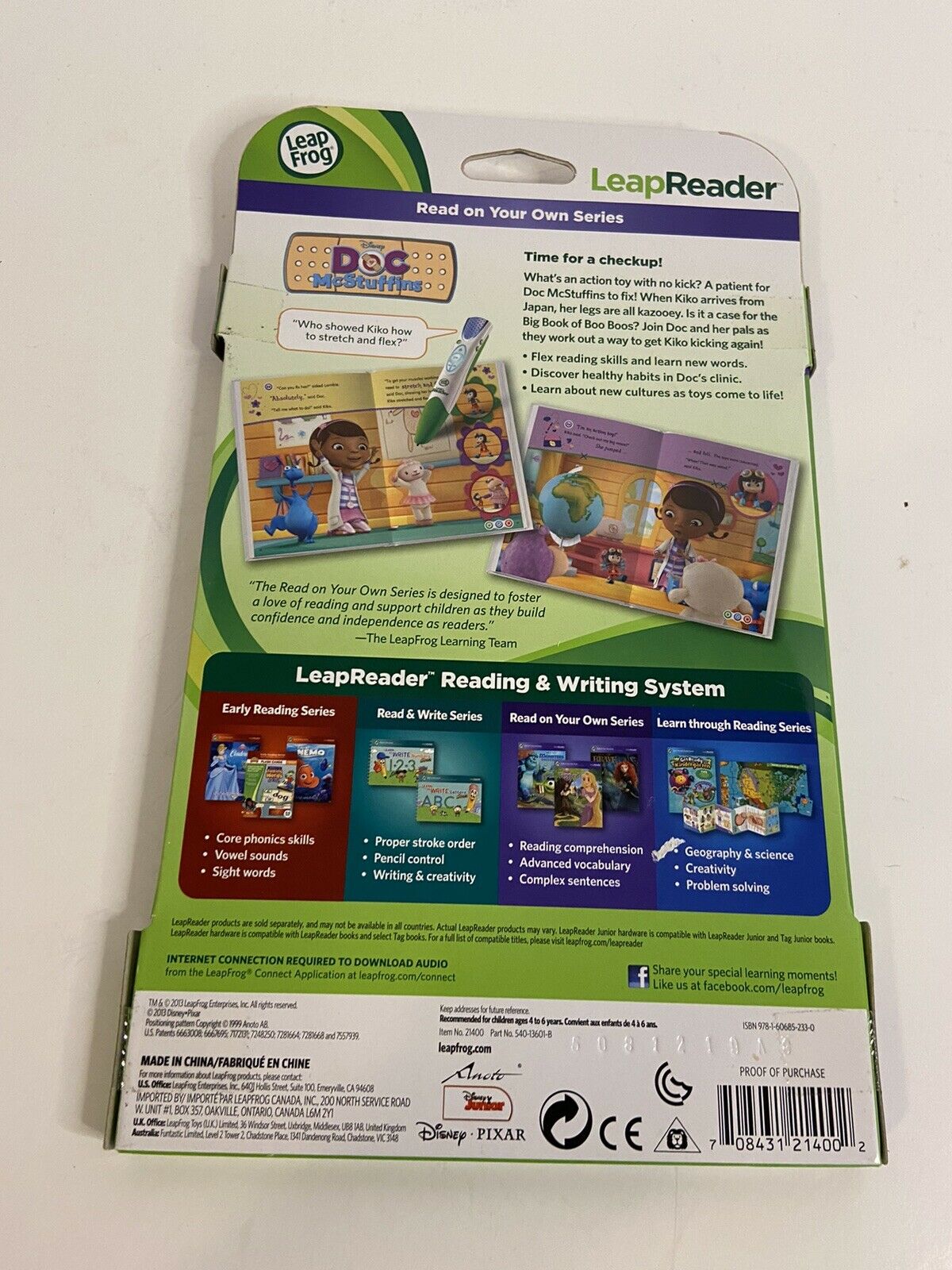Leap Frog LeapReader Doc Mcstuffins The New Girl! Tag Book m4 - Fresh Stock Dated February 2026