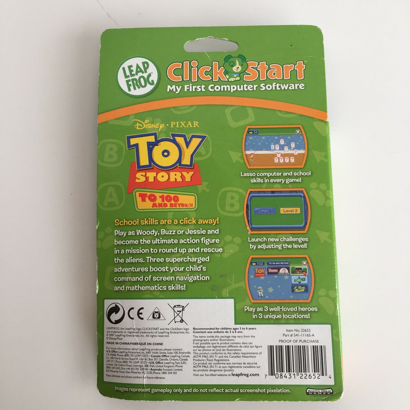 LeapFrog Click Start Toy Story And Disney Princess Lot Counting And Letters - Fresh Stock Dated February 2026