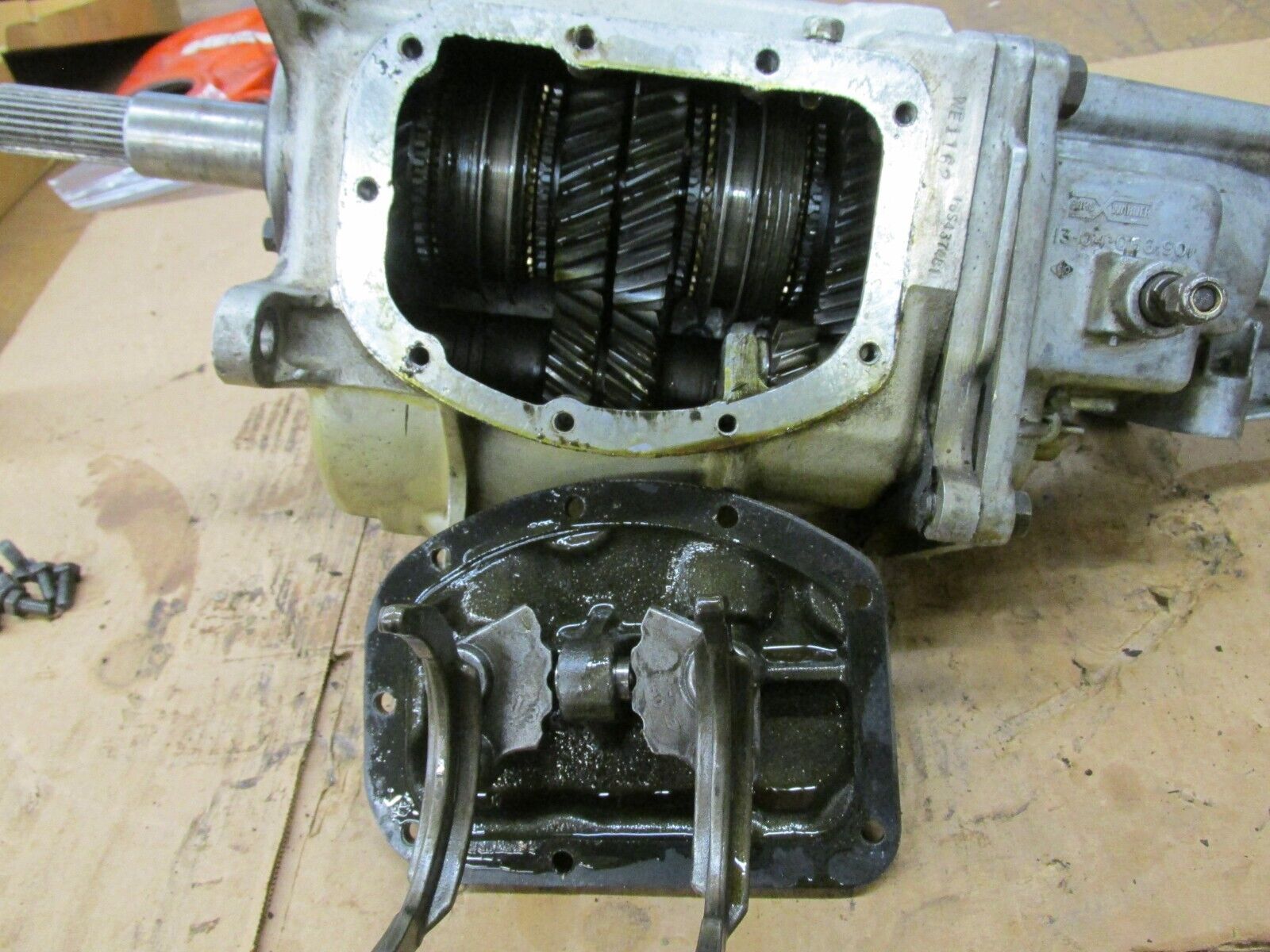 1976 Corvette Borg Warner Super T10 4 Speed Transmission 1304065903 (Gear Broke) - Fresh Stock Dated February 2026