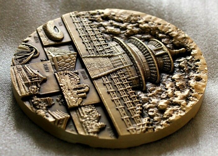 A Pair of China 60mm Commemorative Medals (Brass and Copper) - New Beijing - Fresh Stock Dated February 2026