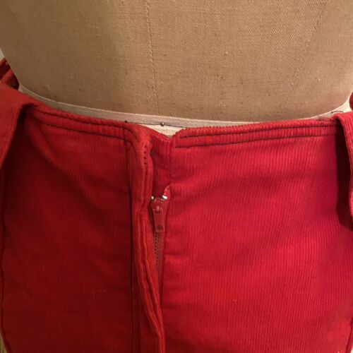 Betsey Johnson vintage 80’s Red Courdoroy Mini Skirt Small - Fresh Stock Dated February 2026