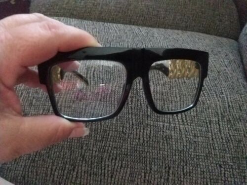 Run DMC 80's-90's Hip Hop Thug Rapper Pimp Biggie Gangsta Glasses Halloween - Fresh Stock Dated February 2026