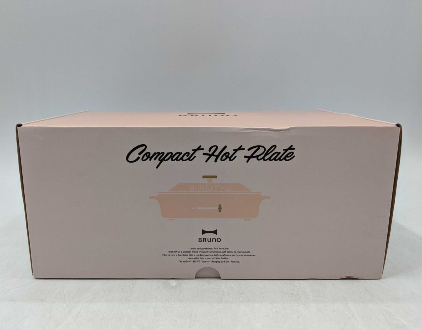 Bruno Compact Hot Plate Pale Pink BOE021-PPK-HM -AB0404 - Fresh Stock Dated February 2026