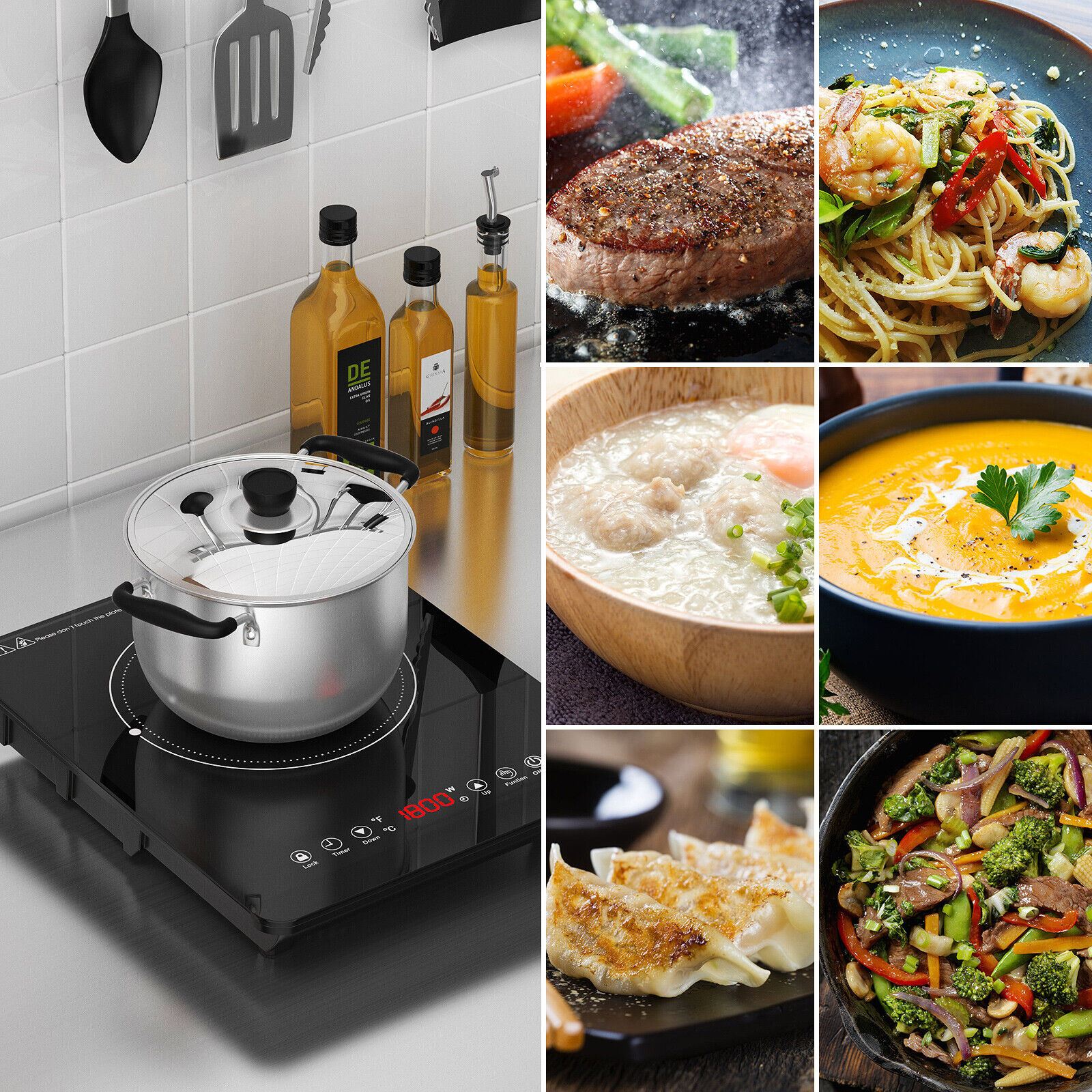 9 Power & 9 Temperature Levels Hot Plate, Child Lock & Timer Electric Stove - Fresh Stock Dated December 2025