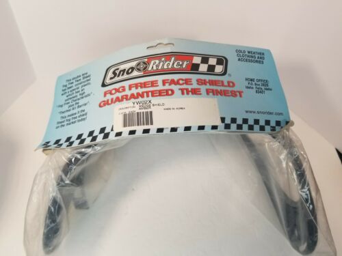 NOS Sno Rider Fog Free Clear Face Shield YW02X - Fresh Stock Dated February 2026
