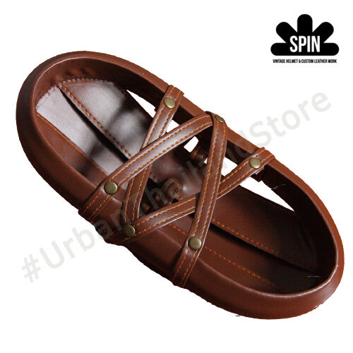 Vintage Cycling Bicycle Helmet Adult L'eroica Retro Classic Commuter Hat Brown - Fresh Stock Dated December 2025