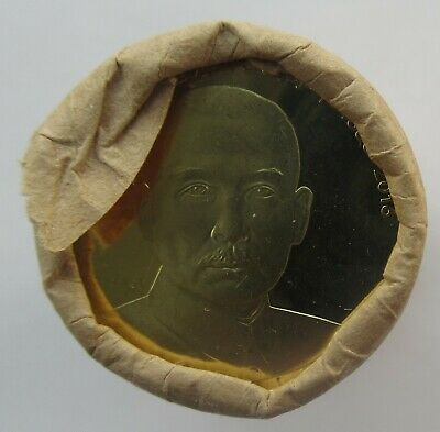 China 2016 150th Anni Birth of Dr Sun Yat-Sen Brass Coin 5 Yuan 1 Roll 40 PCS - Fresh Stock Dated February 2026