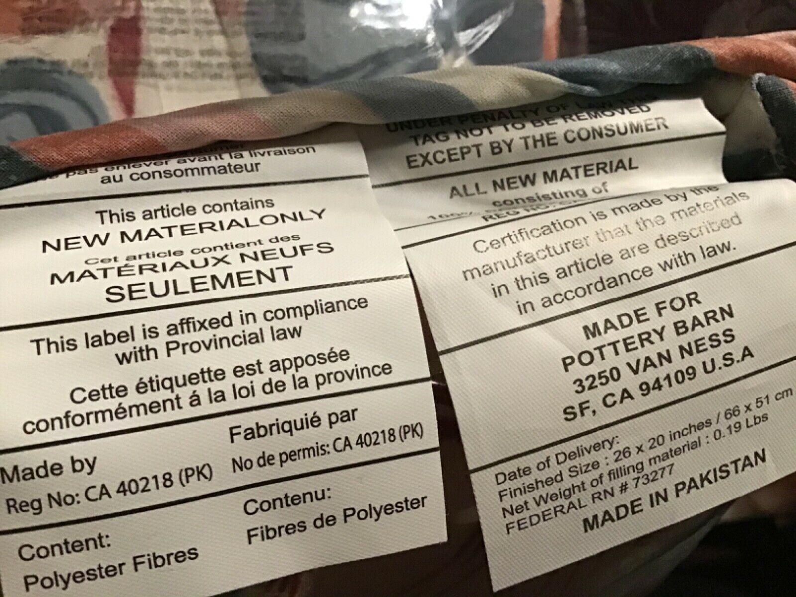 POTTERY BARN SUNSOAKED ROXY PILLOW SHAM STANDARD REVERSIBLE - Fresh Stock Dated December 2025