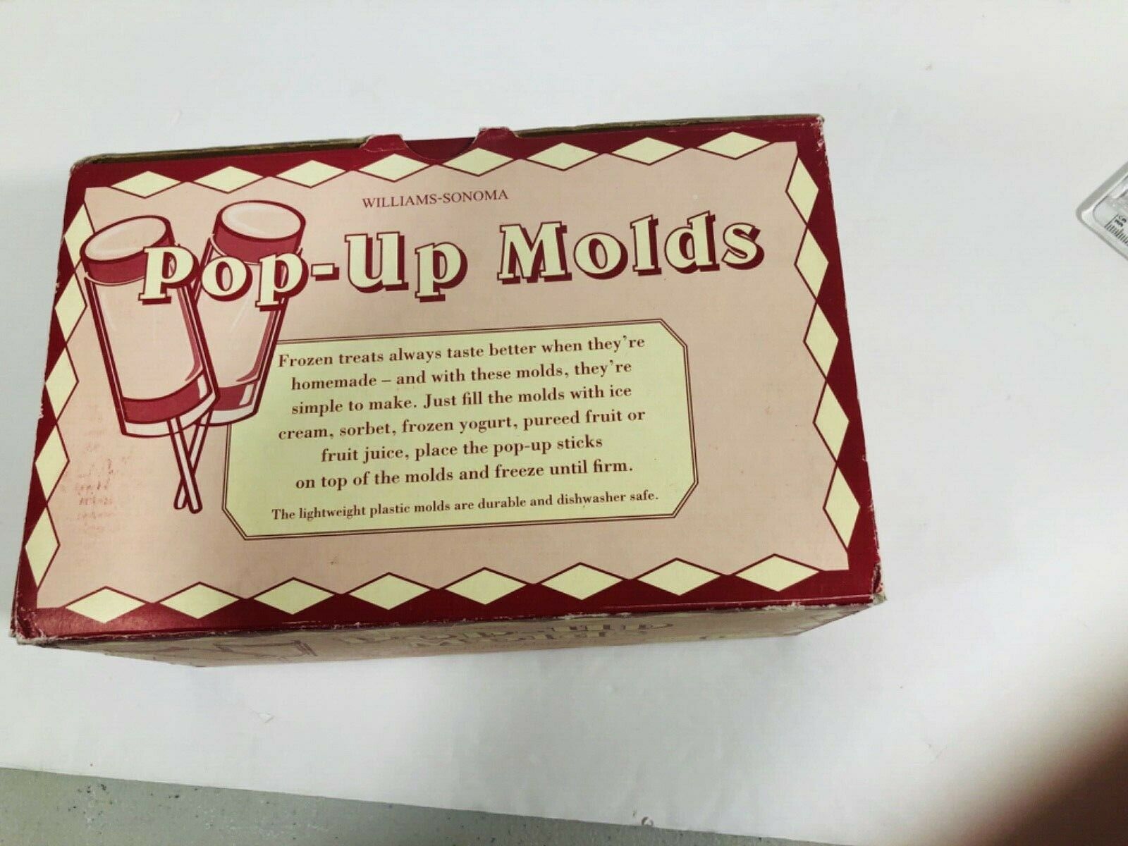 Williams Sonoma Pop-Up Molds Frozen Ice Pop Treats Vintage Inspired Popsicles - Fresh Stock Dated February 2026