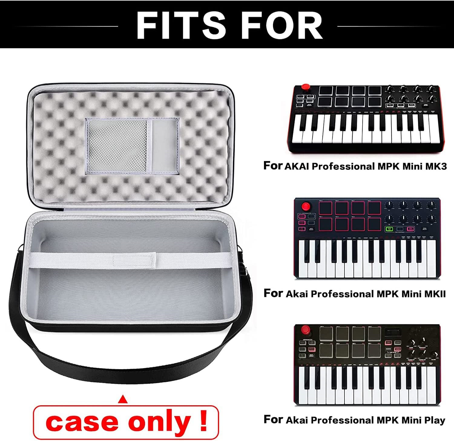 Controller Case Compatible with Akai Professional Mpk Mini Usb Midi Keyboard - Fresh Stock Dated February 2026