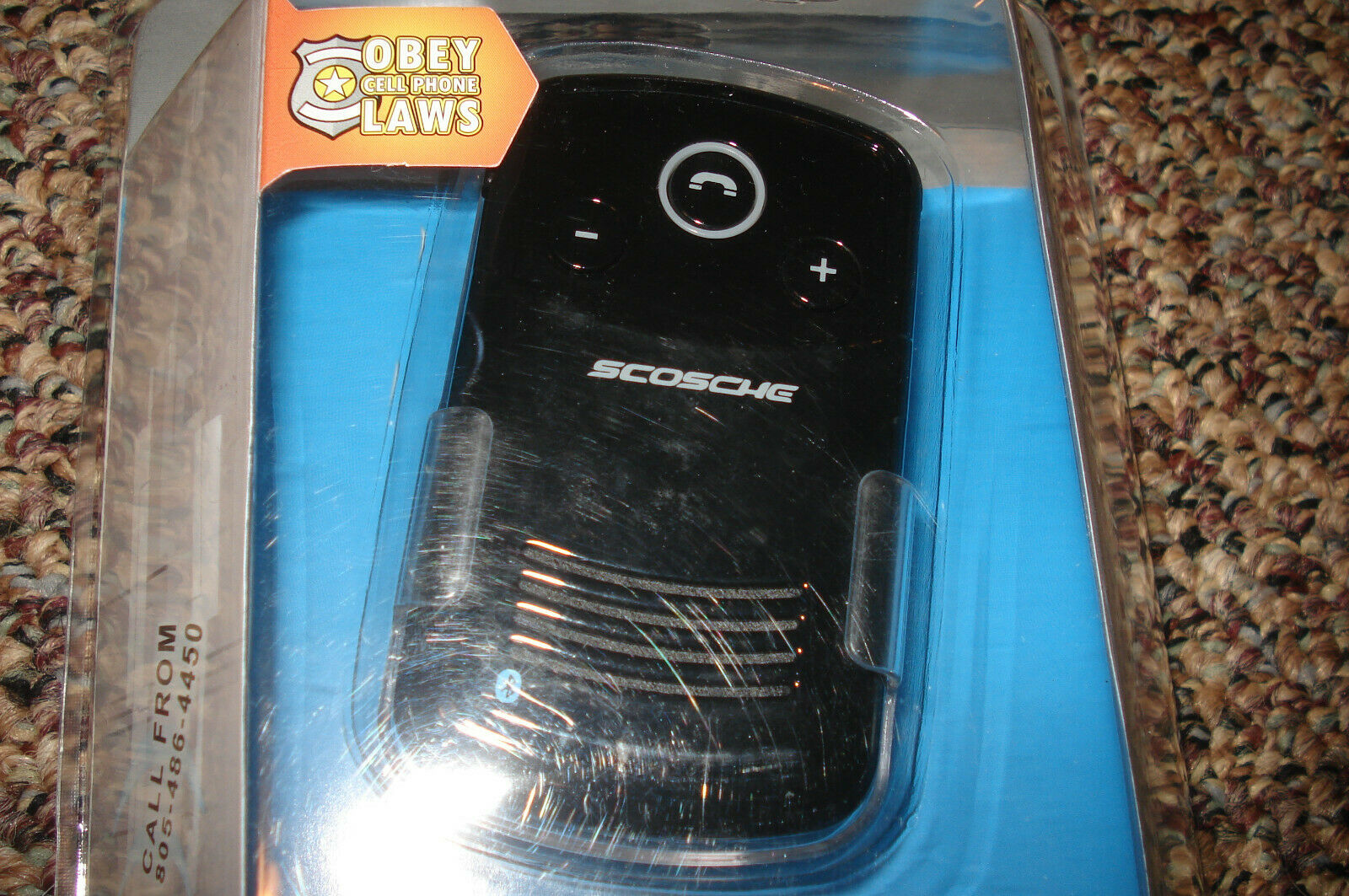 SCOSCHE CBHSOLR SolCHAT Solar Powered Bluetooth Speakerphone With Voice Announce - Fresh Stock Dated February 2026