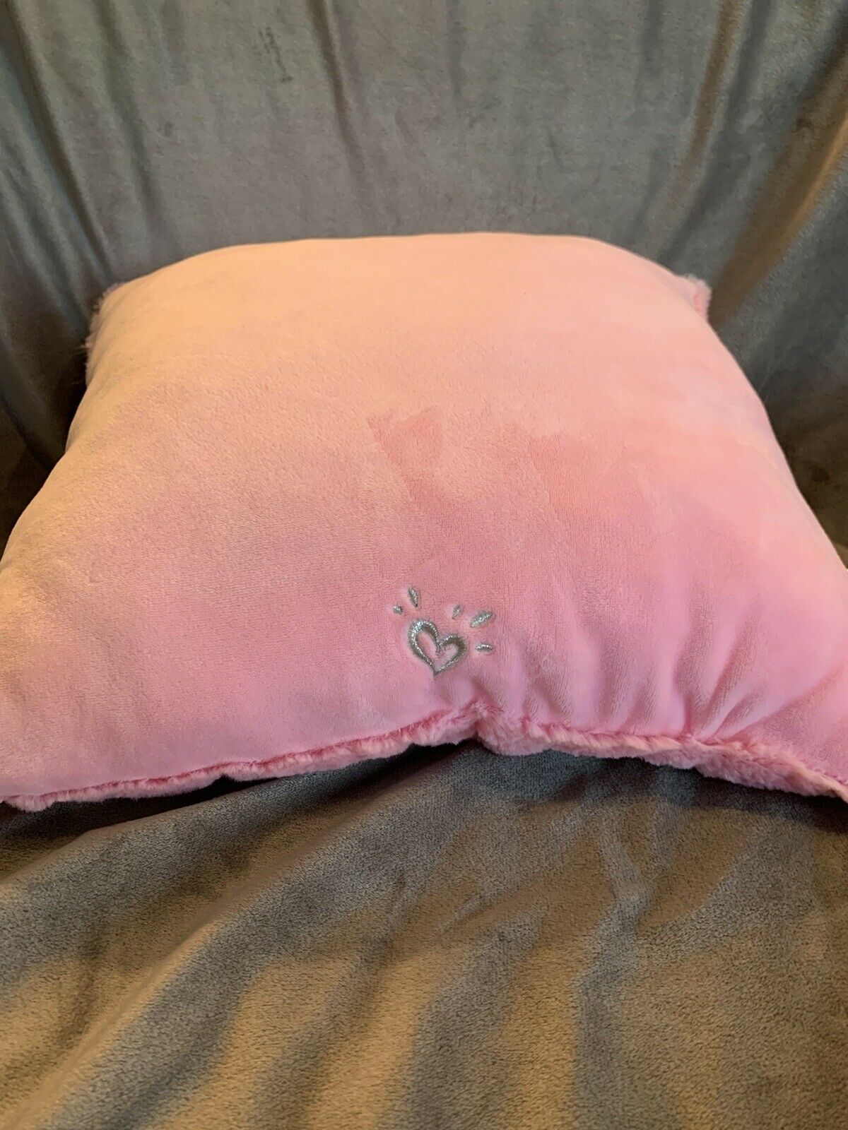 Justice Light Pink With Iridescent Silver Flip Sequin Mermaid Pillow - NWT - Fresh Stock Dated December 2025