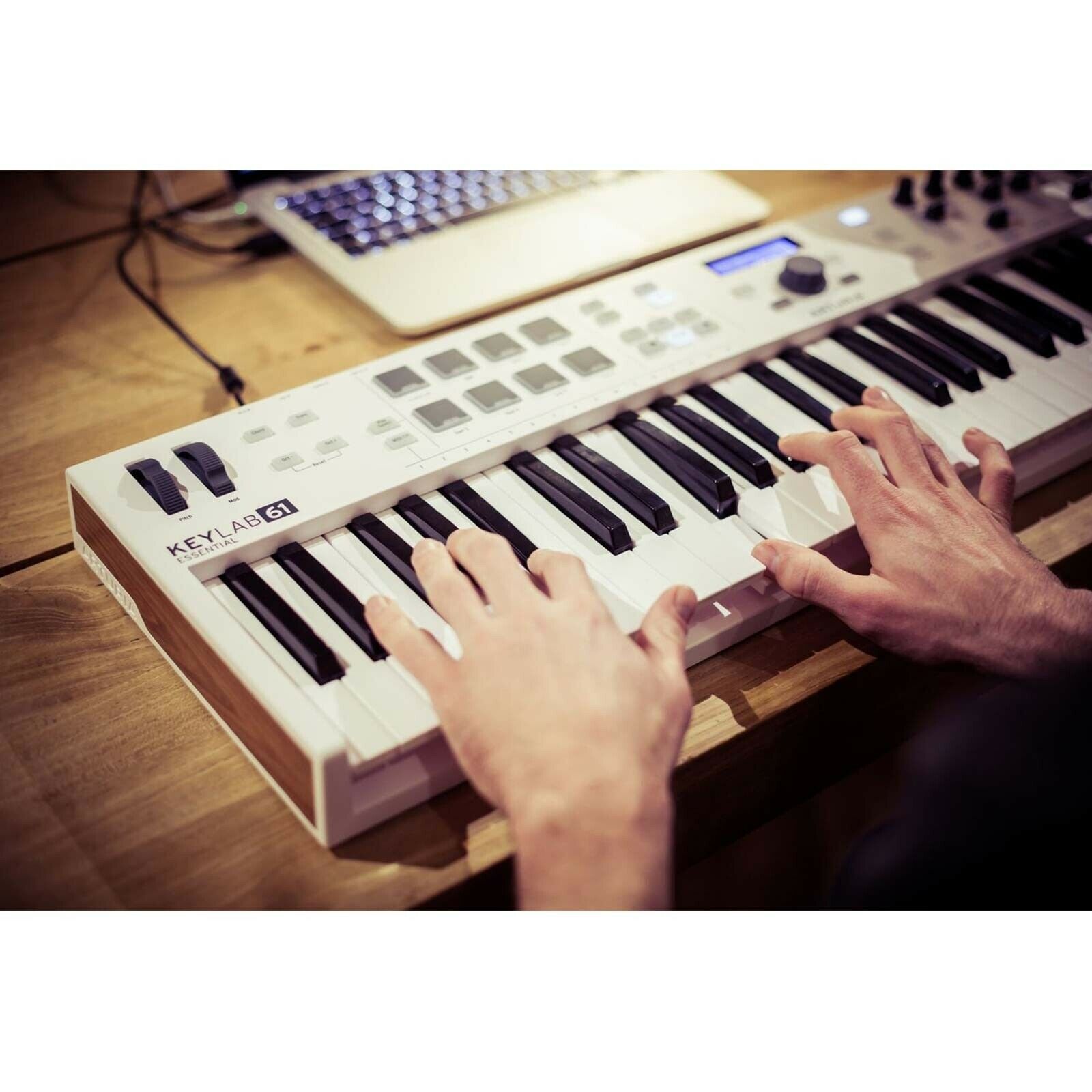 Arturia Keylab Essential 61 Key USB MIDI Recording Keyboard Controller w X Stand - Fresh Stock Dated February 2026