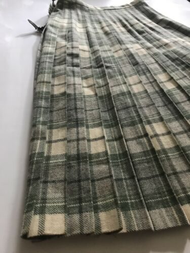 Vintage Scottish Moffat Weavers Wool Plaid Kilt Women's Size 14 - Fresh Stock Dated February 2026