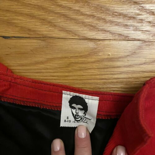 Betsey Johnson vintage 80’s Red Courdoroy Mini Skirt Small - Fresh Stock Dated February 2026