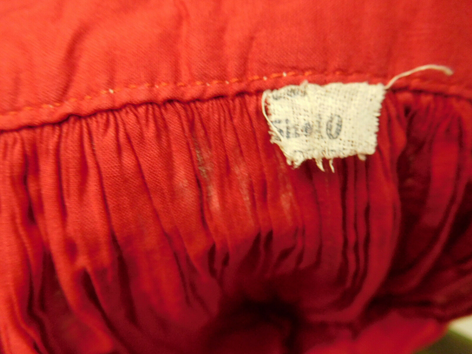 Vintage Red Metallic Silver Trim Pleated Circle Skirt - Fresh Stock Dated February 2026