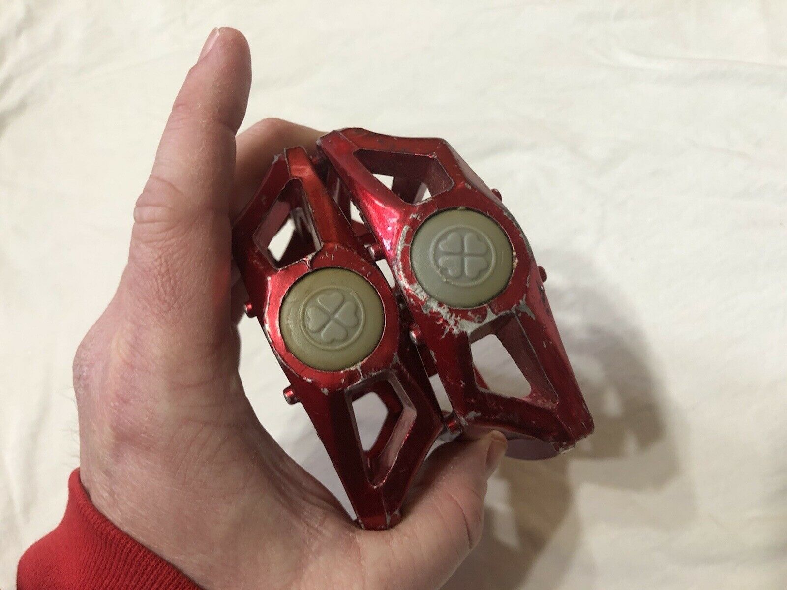 1/2 VICTOR USED VP 555 RED PEDALS OLD SCHOOL BMX - Fresh Stock Dated December 2025