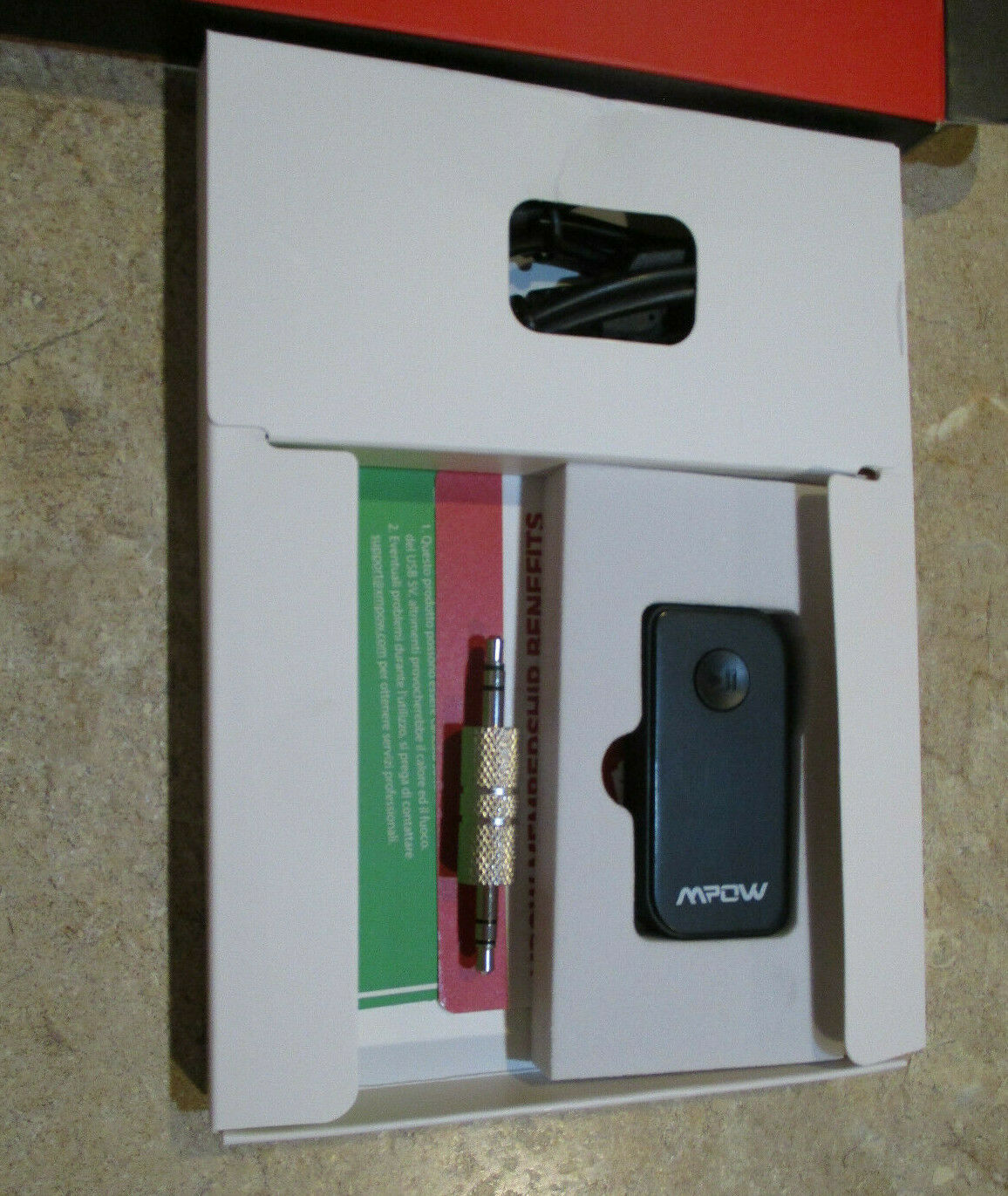 MPOW BH051B - Bluetooth 5.0 Receiver 3.5mm Aux Bluetooth Audio Adapter - Fresh Stock Dated February 2026