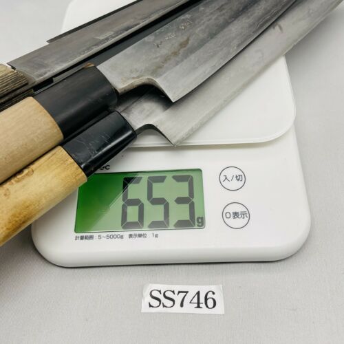 Damaged Lot of Five Japanese Chef's Kitchen Knives Yanagiba Gyuto Japan SS746 - Fresh Stock Dated December 2025