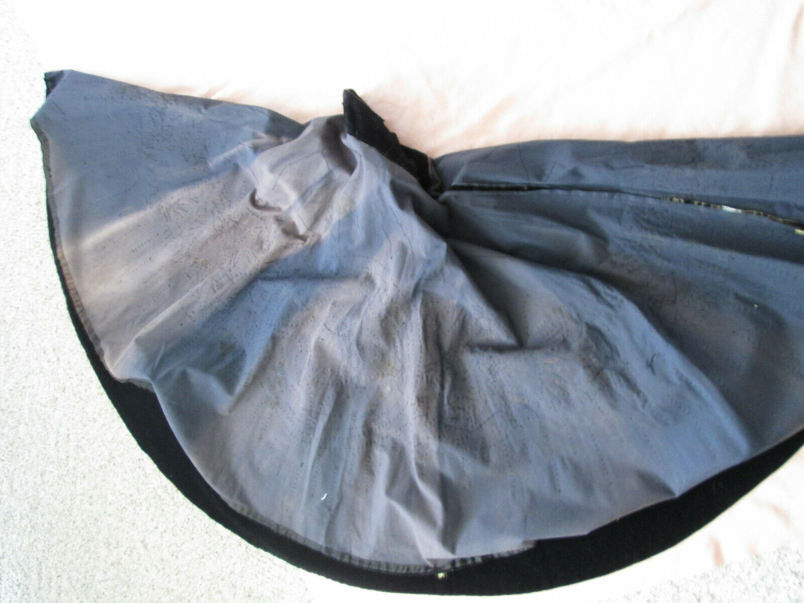 1960s MEXICAN Hand painted VELVET Skirt SHIMMERING Sequins XS Mexico - Fresh Stock Dated February 2026