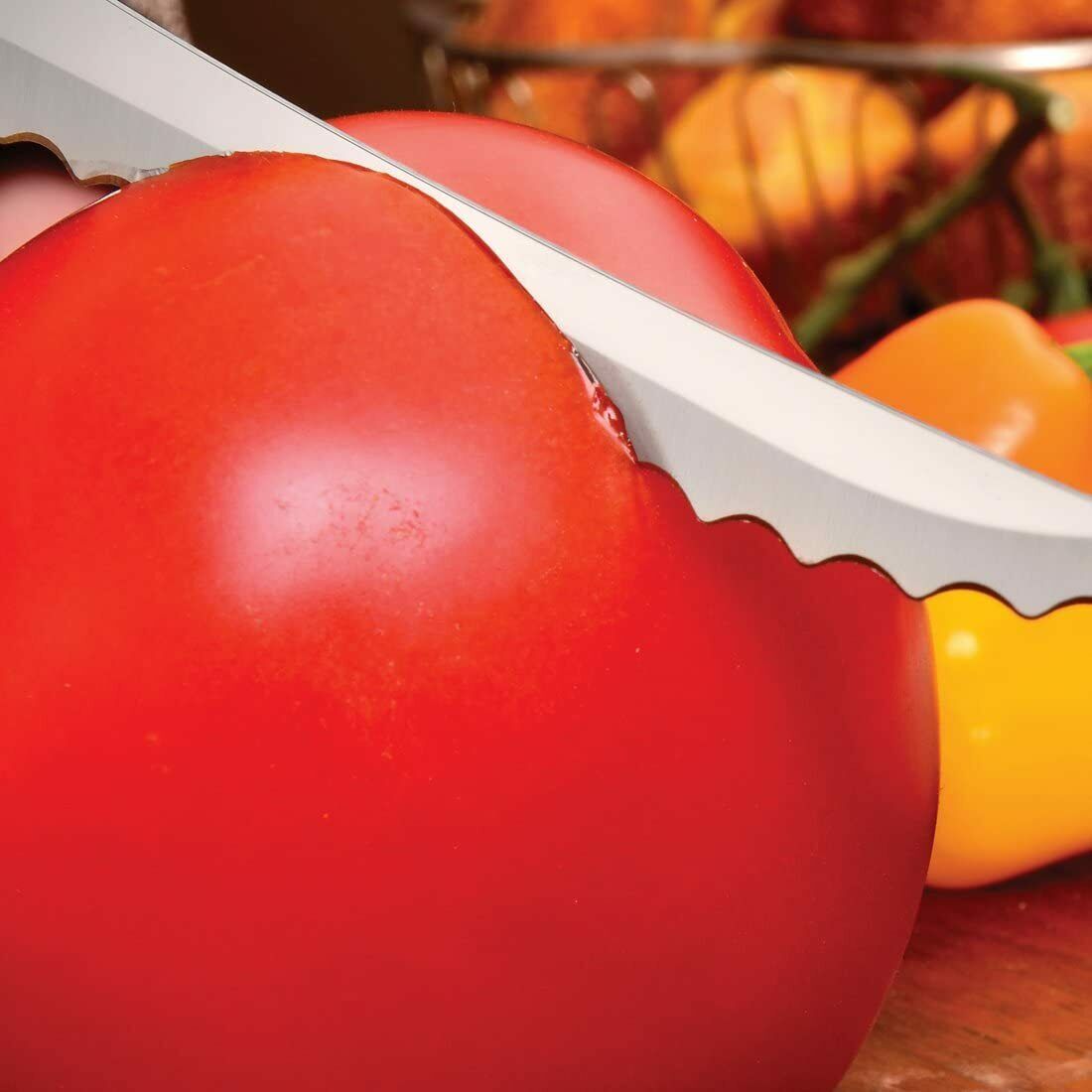 Rada Cutlery Tomato Slicing Knife Stainless Steel Blade Made in USA, 8-7/8 Inch - Fresh Stock Dated December 2025