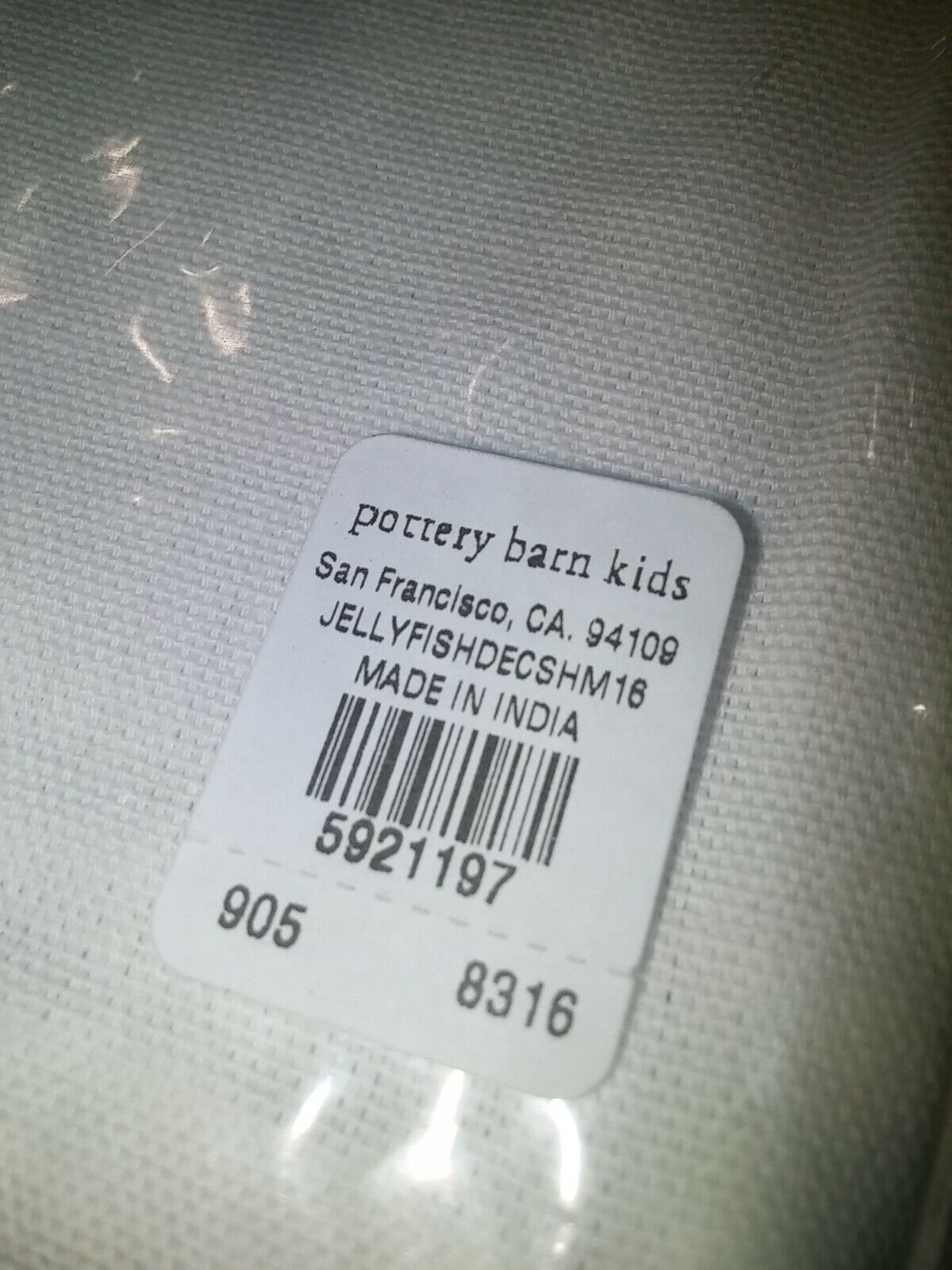 Pottery Barn Kids Jellyfish Decorative Sham 16x16