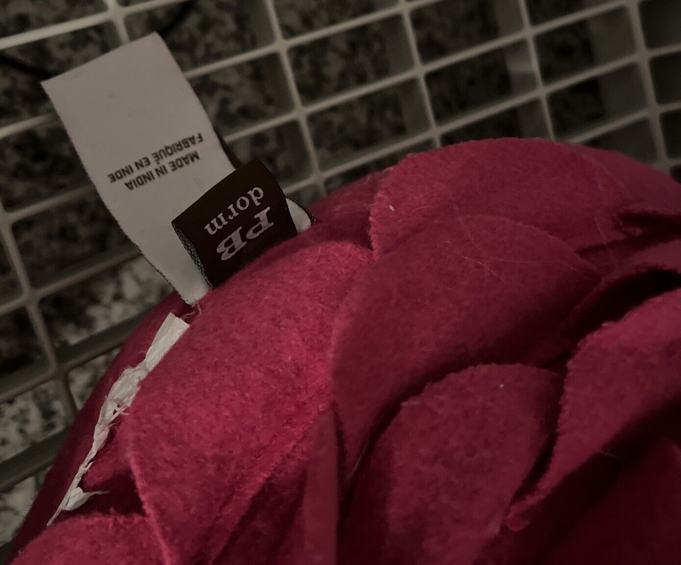 Pottery Barn Teen Rose Flowers Throw Pillows pink and black - Fresh Stock Dated February 2026