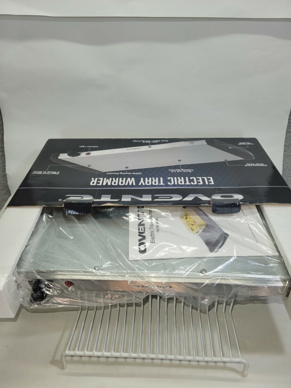 Ovente Electric Buffet Server Portable Countertop Tray Warmer 200w NEW Open Box - Fresh Stock Dated February 2026