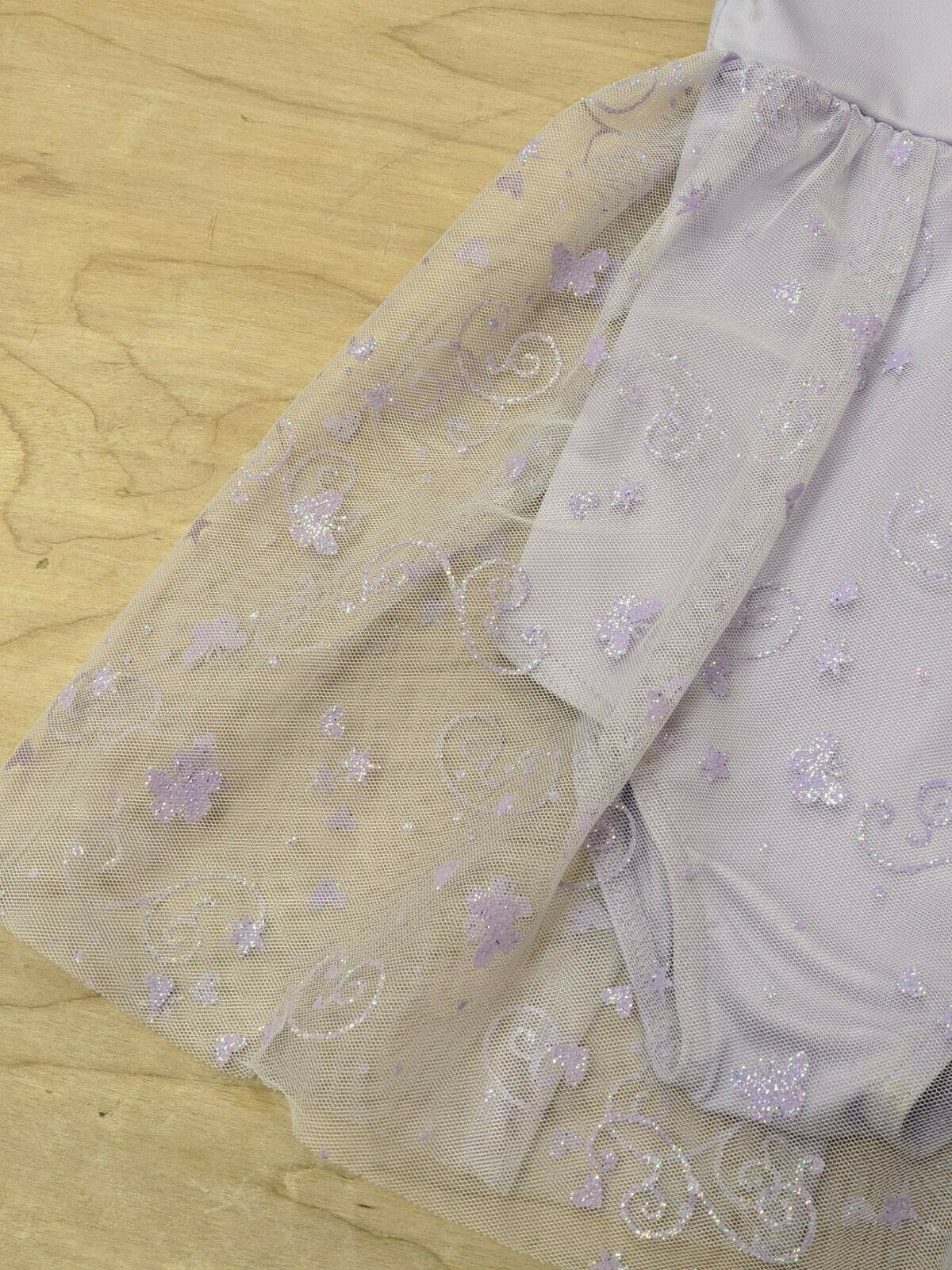 Capezio Ballet Dance Dress Purple Chiffon Puff Sleeve Empire Waist Skirt - Fresh Stock Dated December 2025