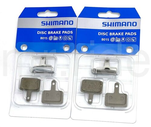 2Pr Shimano B01S MTB Bike Disc Brake Pads Resin for DEORE LX ALIVIO ACERA ALTUS - Fresh Stock Dated December 2025