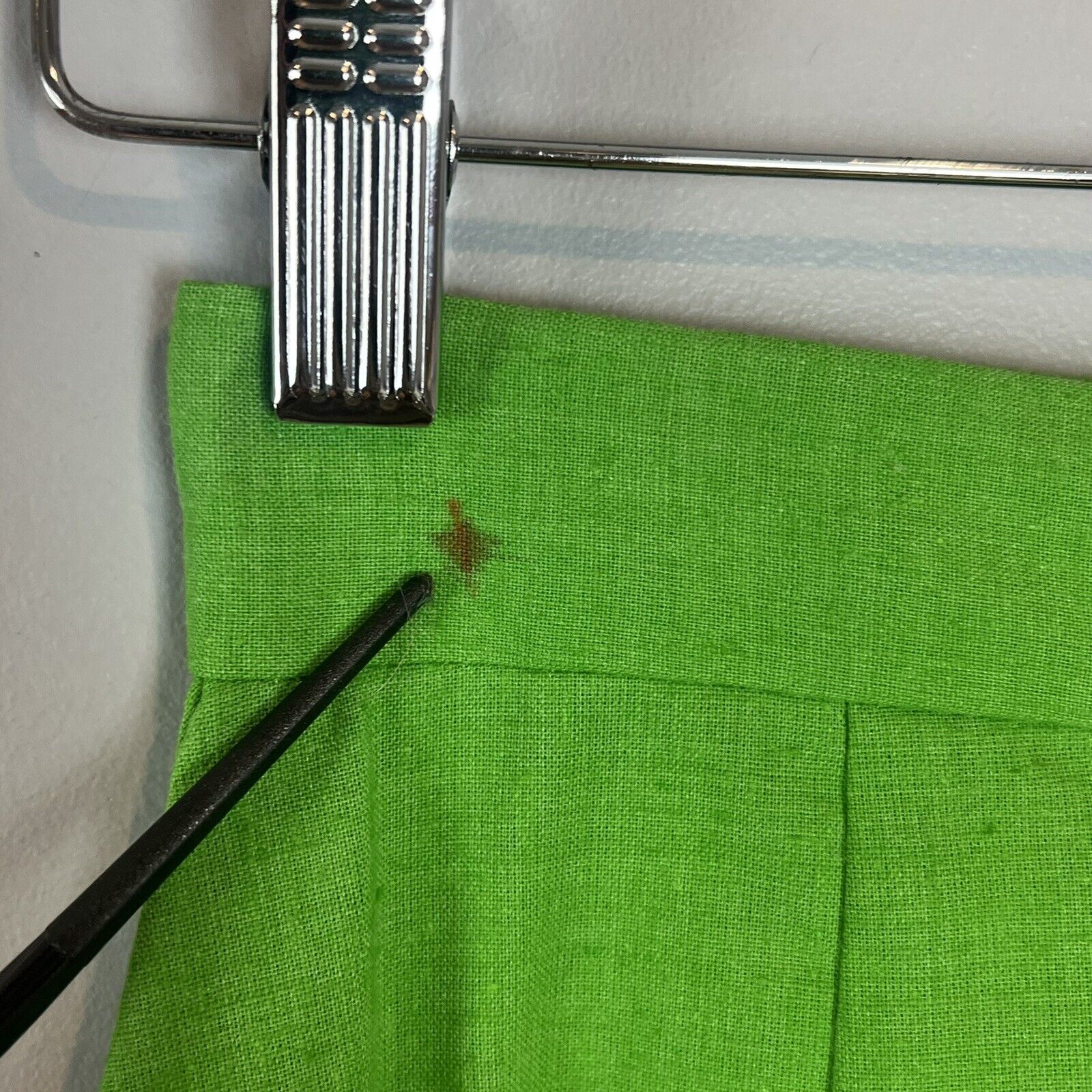 Vtg 70s Long Green Pink Skirt Boho Cottagecore Applique Flowers Ric Rac XS - Fresh Stock Dated March 2026