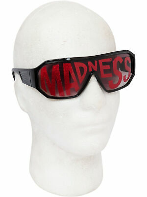 Macho Wrestler Red Madness Shield Sunglasses Macho Man Randy Savage Costume Gift - Fresh Stock Dated February 2026