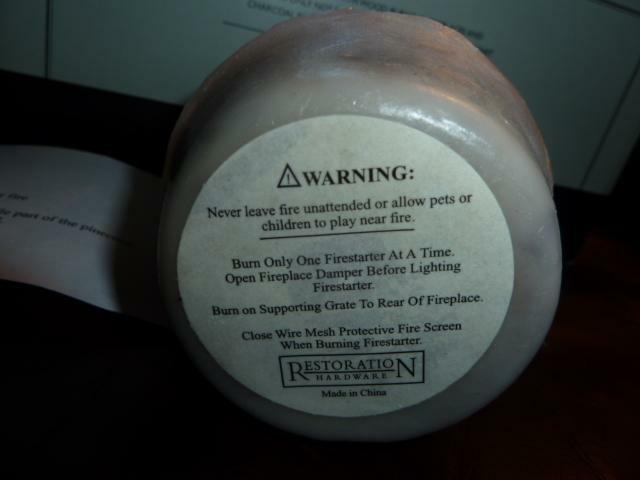 NIB Restoration Hardware Set of 6 Large Wax Pine Cone Fire Starters/Firestarters - Fresh Stock Dated December 2025